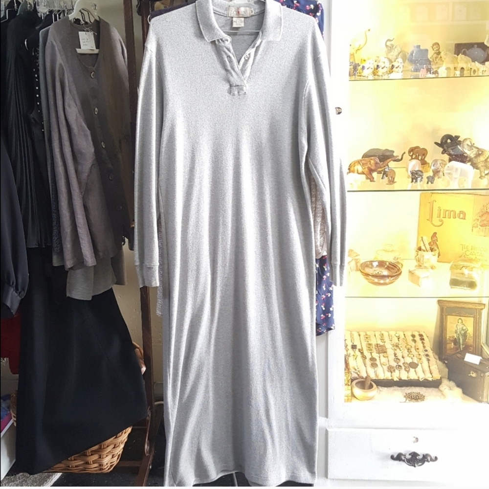 J. Crew made in USA Maxi Sweater Gray Dress